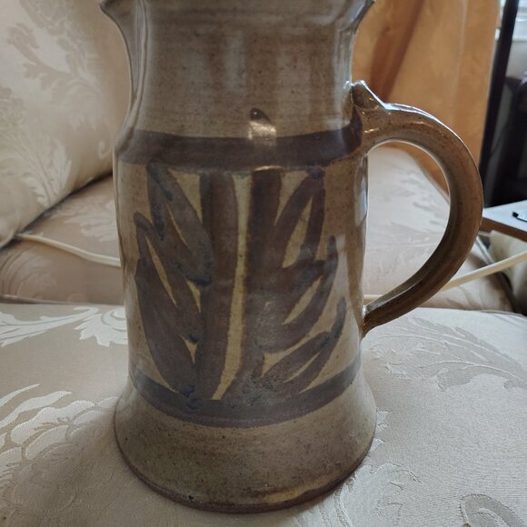 Signed Stoneware Water Jar Pottery - Picture 7 of 7